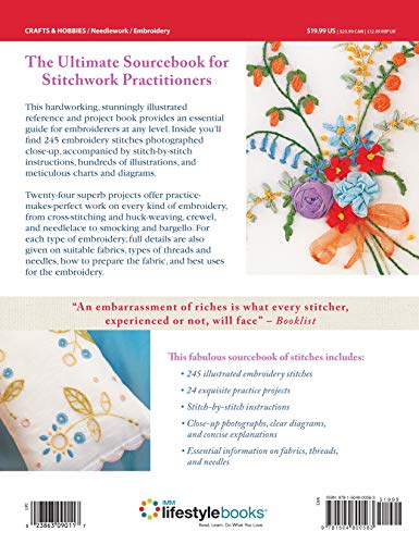 Encyclopedia of Classic & Vintage Stitches: 245 Illustrated Embroidery Stitches for Cross Stitch, Crewel, Beadwork, Needlelace, Stumpwork, and More (IMM Lifestyle Books)