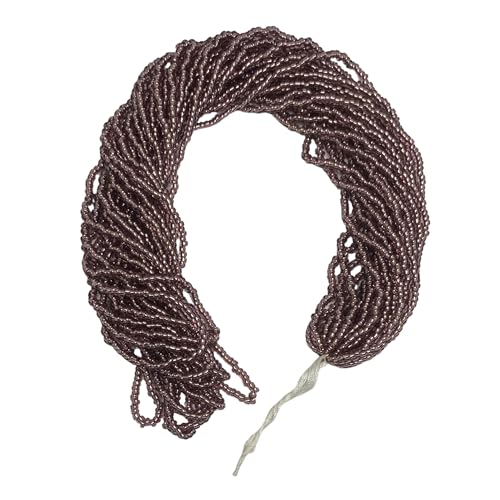11/0 Glass Seed Beads for Jewelry Making Kit, 2 mm, 12 String Hanks Transparent Plum (Trans.Plum) - color: Trans.Plum
