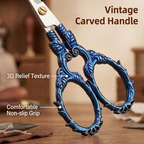 Small Sharp Sewing Embroidery Scissor Precision Detail Scissors for Crafting Needlepoint Cross Stitch Artwork Thread Snips