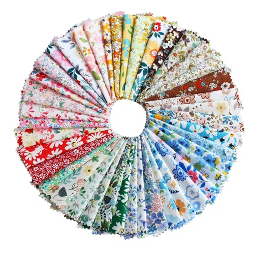 Charm Packs for Quilting 5 inch,Precut Fabric Squares 5''x5'' Quilting Cotton Fabric Clearance,42 Charm Squares for Quilts,Sewing and Other DIY Project - color: Color-3