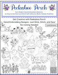 Garden Flowers Gnome Ready-to-Use Fun Modern Embroidery Design Transfers on Stick and Stitch Water Soluble Sewing Stabilizer Paper for Hand Embroidery Kit Thread Art Projects - color: Garden