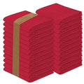 RUVANTI Flour Sack Towels 24 Pack 28”x28”, 100% Cotton Ring Spun – Red - color: Red, size: 24 Pack