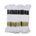 Pack of 12 Premium Embroidery Thread | 100% Egyptian Cotton Premium Skeins | Cross Stitch Embroidery Floss | Oeko TEX Certified Stranded Cotton | Ideal for Arts & Crafts (White-12) - color: White-12