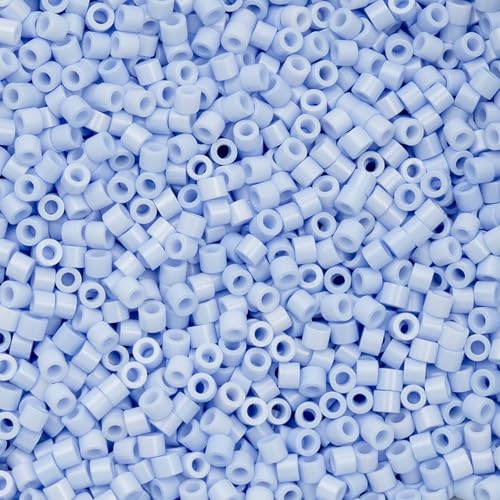 John Bead 25g Cylin Beads Opaque Bluebell Mist 11/0 Glass Cylindrical Seed Beads for Jewelry Bracelets Necklaces Earrings Making Embroidery - color: Bluebell Mist