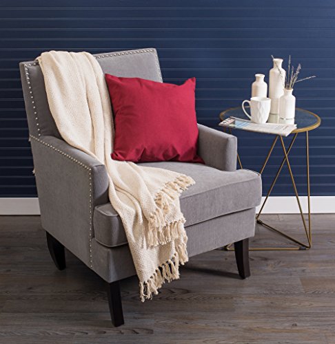 DII Diamond Throw Collection Cotton Woven, 50x60, White - color: White