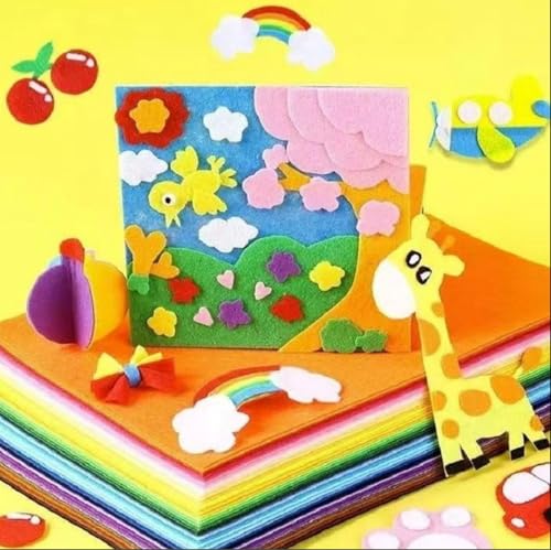 YYCRAFT Stiff Felt Sheets Thick Felt 9 Inch X 12 Inch - 30 Pcs Pack(15 Colors) - color: 15 Colors