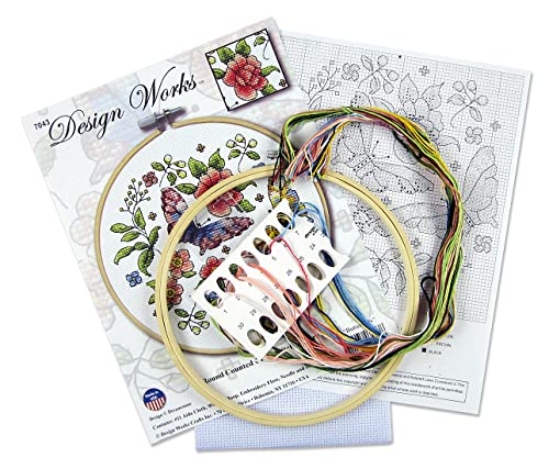 Design Works Crafts Janlynn Counted Cross Stitch Kit, Butterfly