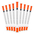 U-100 1 ml/cc 30g 5/16 inch Seringe, Individual,100 Pack - size: 1ml-30G-5/16-100-Orange