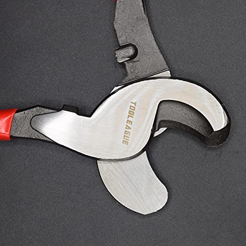 TOOLEAGUE 10 inches Cable Cutter,Heavy Duty Cable Cutting Plier, Red - size: 10", Red