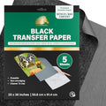 MyArtscape Graphite Transfer Paper 20 x 36 in Black 5 Sheets