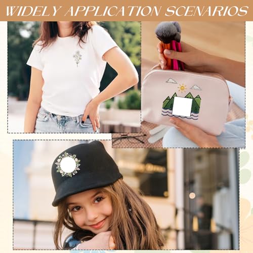 Water Soluble Embroidery Stabilizers for Hat, 4 Sheets Flower Stick and Stitch Embroidery Papers Wash Away, Pre-Printed Floral Farmhouse Pattern Transfers for Hand Sewing Lovers Beginners - size: Floral