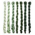 Natural 100% Silk Thread, Handmade Embroidery Thread Silk Floss 7 Colors 110m Each (15) - color: 15