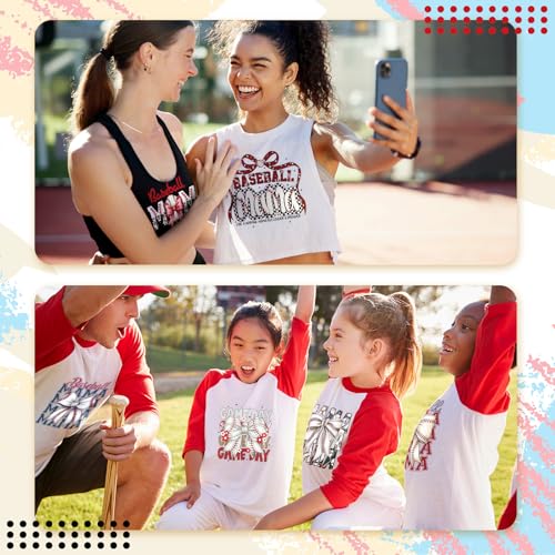 Tellingyou 36 Sheets Baseball Iron on Transfers Baseball Dtf Ready to Press - style: Baseball