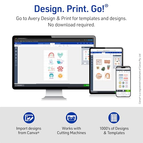 Avery Printable Heat Transfer Paper for Light Fabrics, 8.5" x 11", Inkjet Printer Compatible, 12 Sheets of Iron On Transfer Paper, Great for Custom Shirts, Uniforms, Gifts, and More (3275) - size: 8.5"x11", style: 12 transfers