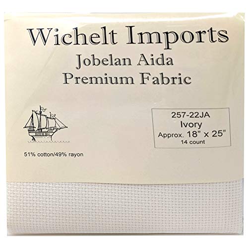 Wichelt Imports Jobelan Aida 18" x 25" - 14 Count Ivory