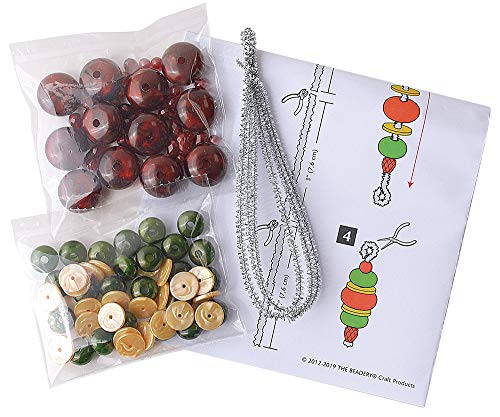 The Beadery Holiday Beaded Ornament Kit, 2.25-Inch by 0.75-Inch, Victorian Baubles, Makes 12 Ornaments