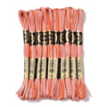 FASHEWELRY 10 Skeins Embroidery Floss Thread 0.5mm Dyed Cross Stitch Floss 6-Ply Friendship Bracelet String for Jewelry Making Bracelets Sewing Knitting Stitching Craft DIY (Tomato) - color: Tomato, size: 0.5mm
