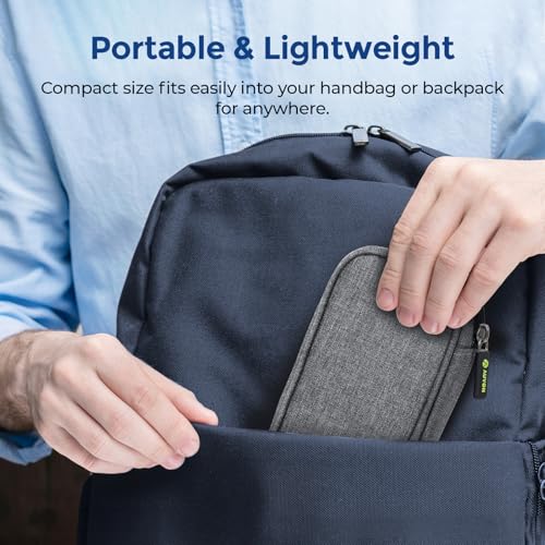 AUVON Lightweight Insulin Cooler Travel Case, 3-Layer Thickened Insulation - color: Gray