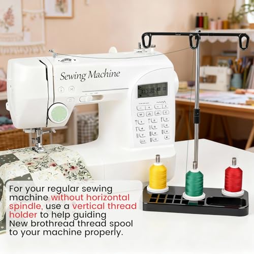 New brothread Multi-Purpose 100% Mercerized Cotton Threads-12 Bright Colors - color: 12 Bright Colors