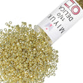 Miyuki Delica Seed Beads - color: DB0412 - Galvanized Yellow Dyed