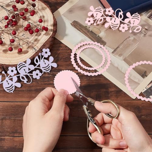 SUNNYCLUE 4.3Inch Embroidery Sewing Scissors Small Precision Detail Alloy Scissors Vintage Shears Sharp Cutter & Leather Scissors Tool Holsters for Fabric Paper Cutting Craft Threading Household - color: Antique Bronze-1pc-sewing Scissors With Cover