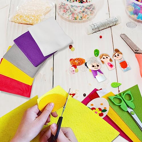 Jtnohx Large Soft Felt Sheets Felt Fabric for Crafts Valentine Color 5Pcs - color: Valentine Colors Series