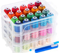 New brothread 60 Colors Embroidery Machine Thread with Storage Box - color: 60 Colors