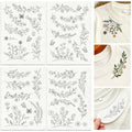 29Pcs Wildflower Vine Water Soluble Hand Sewing Stabilizers - style: Flower Vine B