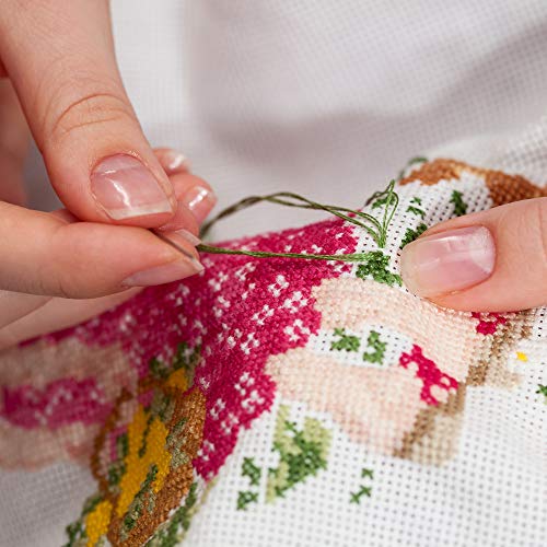 Yurdon Aida Cloth 14 Count Cross Stitch Fabric, 12 by 18 inches, 8 Color