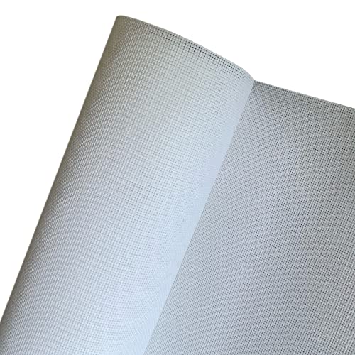 22 Count Evenweave Soft Fabric Cross Stitch Cloth, White, W59 x L20 - color: Softer-white, size: W59″ x L20″