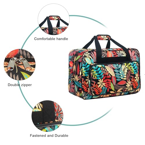 Sewing Machine Carrying Case，Sewing Machine Carrying Case Tote Bag，Universal Tote Storage Bag with Pockets and Handles, Suitable for Most Standard Singer, Janome (Black) - color: Black