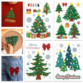 GLOBLELAND 4 Sheets Christmas Tree Water Soluble Embroidery Pattern - color: Christmas Tree Gift