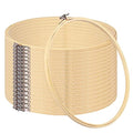 18 PCS Bamboo Embroidery Hoops Set, 12 Inch Adjustable Cross Stitch Rings in Bulk for Needlework, Sewing and Crafts, with Easy Loosen Tighten Mechanism, Ideal for Gifting and Decorating, by GNIEMCKIN. - size: 18 PCS 12 Inch