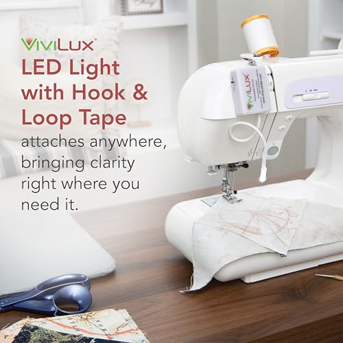 ViviLux Cordless LED Sewing Machine Light, 1200 Lumen, Flexible Gooseneck - size: Standard (Tape)