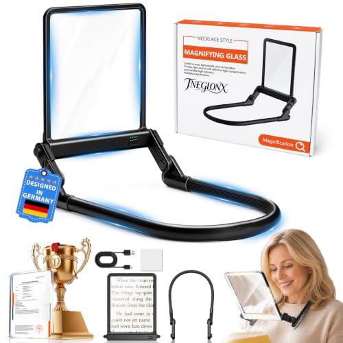 2026 Upgraded 12X Magnifying Glass with Light for Reading