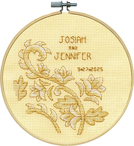 Wedding Counted Cross Stitch Kit with Hoop