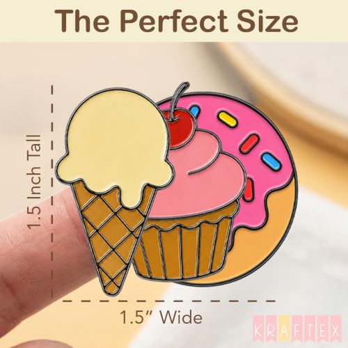 Kraftex Magnetic Needle Minder. Needleminder for Embroidery & Sewing. Cute Needlepoint Accessories. Magnetic Needle Holder for Cross Stitch. Cute Magnet Pin Gift - color: Sweets