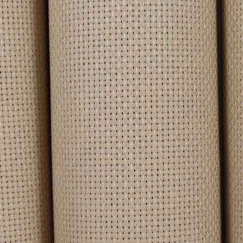KCS 4/6 pc of 12" x 18" 30cmx45cm 16CT Counted Cotton Aida Cloth Cross Stitch Fabric (Cream+Khaki, 6 pc) - color: Cream+khaki, size: 6 pc