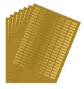 Royal Green Printable Rectangle Labels, 1 x 0.375 Inch - 1540 Pack - color: Gold, size: 1540