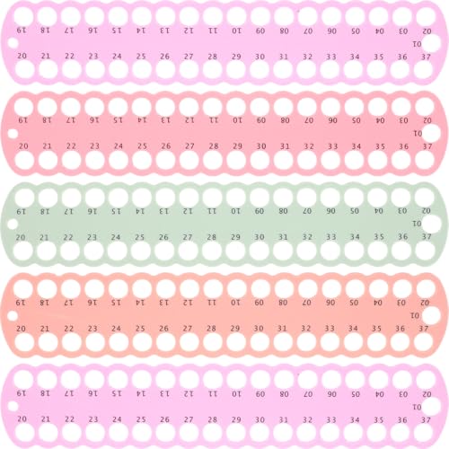COHEALI 5-Pack Embroidery Floss Organizer Thread Winding Board Cross Stitch Thread Holder Storage Plate for Sewing Storage Craft Floss Sorter Embroidery Projects 11.81 X 2.36 X 0.11 in