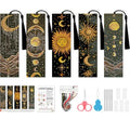 VIGEGU 5 Pack Sun Moon Stars Cross Stitch Bookmark Kits for Adult Beginners - color: Sun Moon Cross Stitch Bookmark