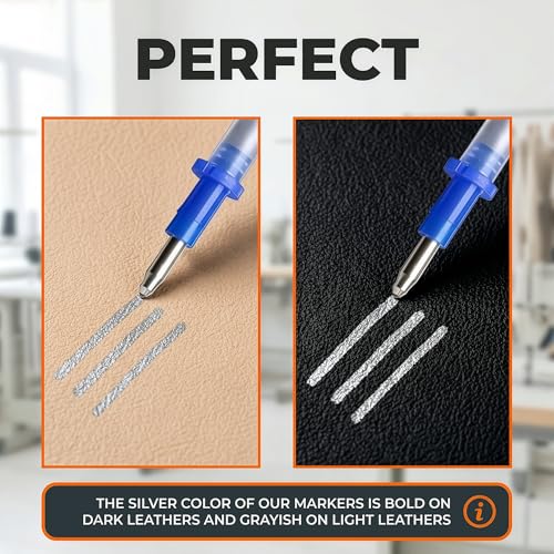100 Pcs Silver Fabric Pen Refills, Erasable Upholstery Marking Pen