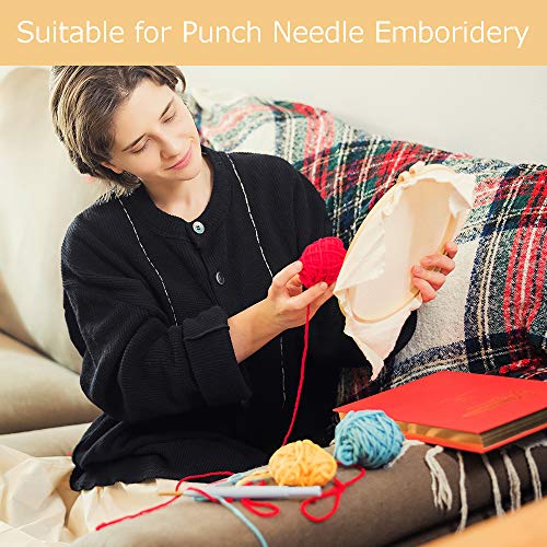 Pllieay Tufting Cloth Punch Needle Fabric, Embroidery Fabric, Monks Cloth - size: 1pcs 26.4 x 19.3 Inch