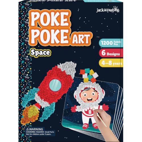 jackinthebox Poke Art Space Crafts Kits for Boys Kid, Activity Toy Ages 4-8 - style: Space