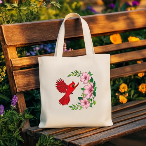 GLOBLELAND 4 Sheets Christmas Cardinal Water Soluble Embroidery Pattern - color: Christmas Cardinal
