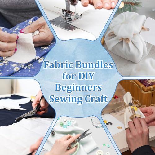 300 Pcs 4 x 4 Inches Cotton Fabric Squares, Quilting Fabric Bundles