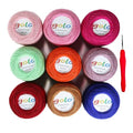 Crochet Thread Embroidery Thread 10gX9 Crochet Yarn for Hand Knitting 20-9-1 - color: 000 20-9-1