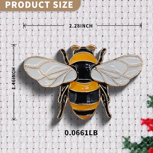 Needle Minder Magnet, Magnetic Needle Minder, Needle Minders Magnetic Cross Stitch Accessories, Magnetic Needle Holder, Life Tree, Butterfly, Cats, Owl, Heart (Bee) - size: Bee