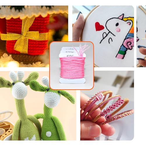 Embroidery Floss Thread Kit 100％ Cotton Floss Bobbins and Cross Stitch Kit Bracelets Floss Crafts Floss (96 Color) - color: 96 Color