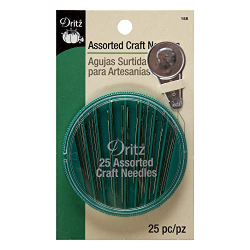 Dritz Craft Needle Compact,14x108" - size: Assorted Sizes, style: Hand Needle Compact & Needle Threader for Crafting